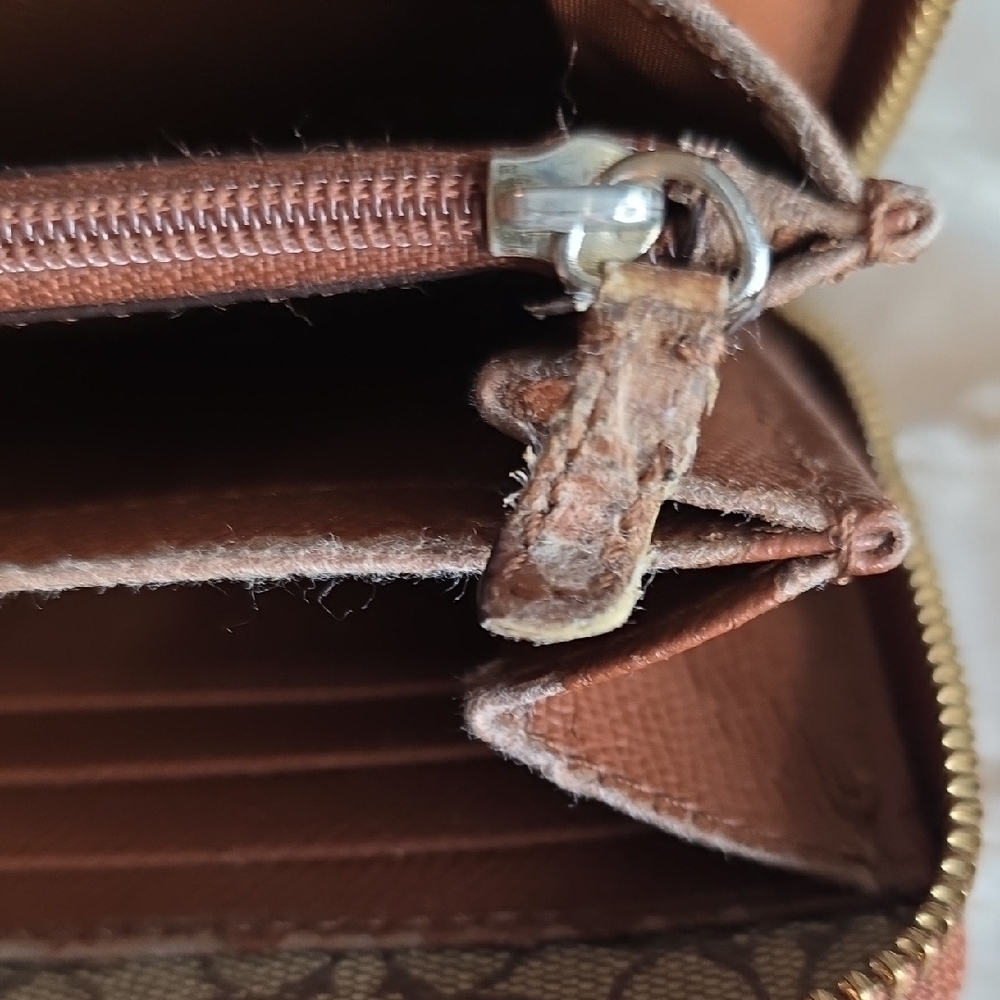 Coach Saddle Brown Leather Accordion Zip Wallet Purse Quiet Luxury Coachcore - Picture 9 of 11